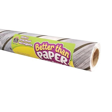 Teacher Created Resources TCR32351 Herringbone White Wood Bb Better Than Paper - 4 Count