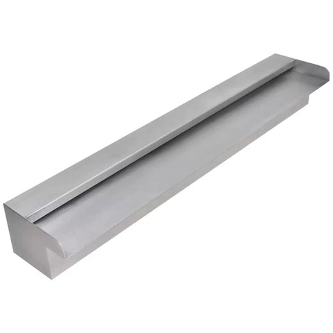 vidaXL Pool Fountain, Spillway for Swimming Pool Decoration Sheer Descent, Waterfall Fountain for Outdoor Garden Pond, Stainless Steel