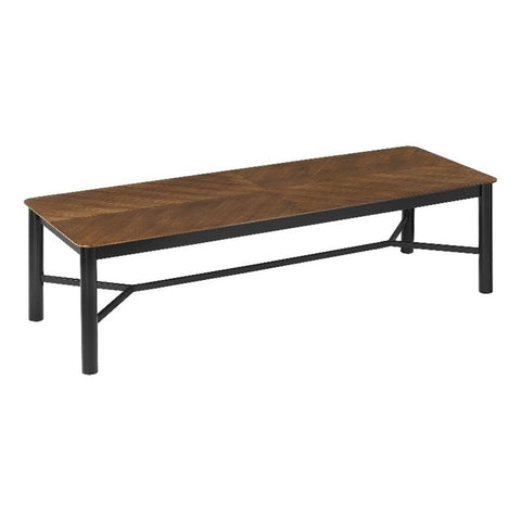 Modway Ashlan 110 Inch Large Rectangle Dining Table for 10 in Walnut, Modern Wood Work Conference Table for Home Office or Kitchen