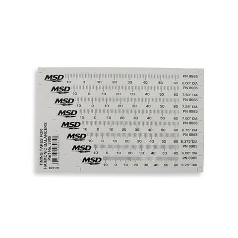 MSD 8985 Timing Tapes for Harmonic Balancers