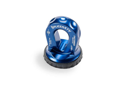 Factor 55 XTV Splicer Synthetic Rope Shackle Mouting Thimble, Fits Pin/Bow End of 1/2 and 5/8" Shackles - Blue