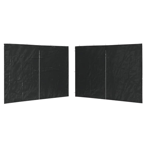vidaXL Party Tent Sidewall, Canopy Sidewall with Zipper, Outdoor Pavilion Panel Walls, Marquee Enclosure for Patio Backyard, PE Anthracite