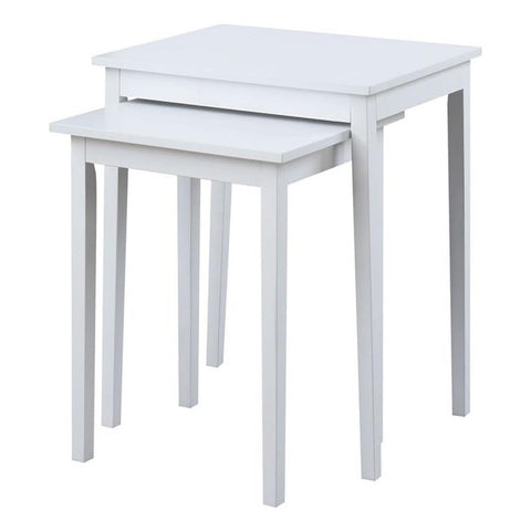 Convenience Concepts American Heritage Nesting End Tables, White