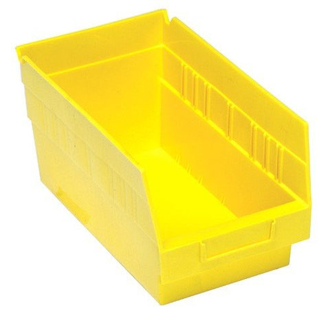 QUANTUM STORAGE SYSTEMS QSB208YL STORE-MORE Part Organizer Yellow Bins 18" L x 9" W x 6" H 10 Pack