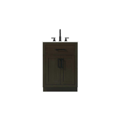 Elegant Kitchen and Bath Alden 24" Single Bathroom Vanity in Mocha Brown