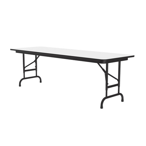 Standard Adjustable Height Folding Table (24 in. x 60 in./White)