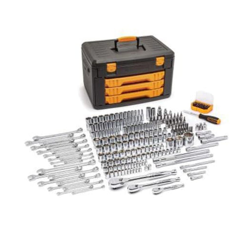 GEARWRENCH 80966 243 Pc. 6 Pt. Mechanics Tool Set In 3 Drawer Storage Box