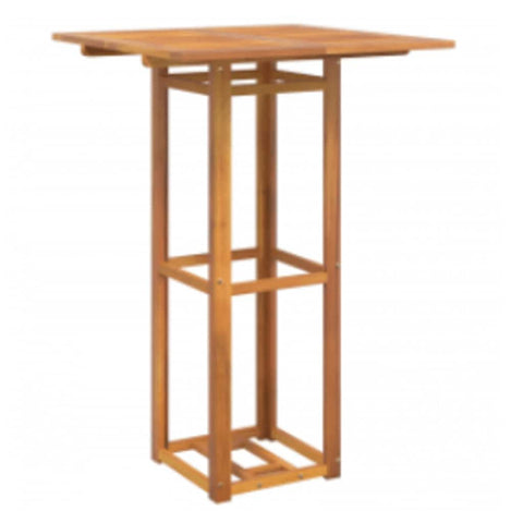 vidaXL Bistro Table, Patio Furniture Dining Table for Bar Pub Cocktail Party, Tall Bar Table for Deck Lawn Garden Outdoor, Solid Wood Acacia