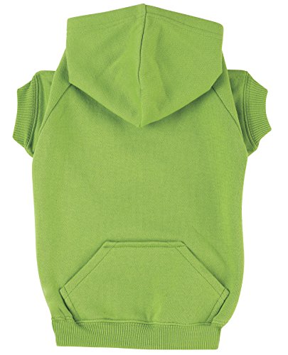 Zack & Zoey Basic Hoodie for Dogs, 20" Large, Parrot Green