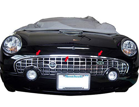 QAA is Compatible with 2002-2006 Ford Thunderbird 1 Piece Stainless Front Grille Accent Trim, Surround SG43670