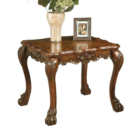 ACME Dresden End Table - 12166 - Cherry Oak