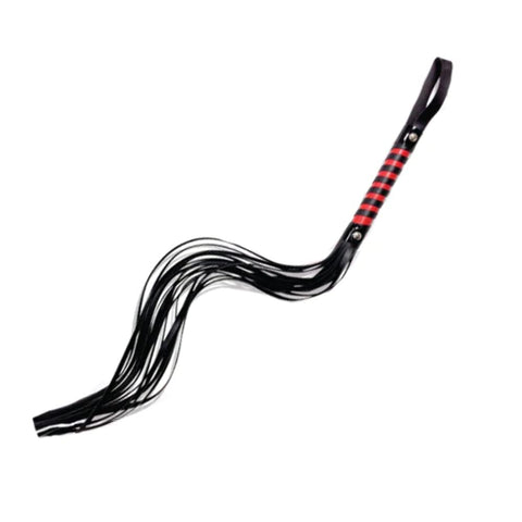 Sportsheets International S&m Red and Black Stripe Flogger