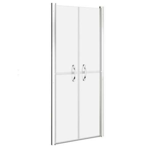 'vidaXL Shower Door with Frosted Single-layer Safety Glass, Adjustable Width (28.7"-29.9"), Aluminum Frame, Easy Installation