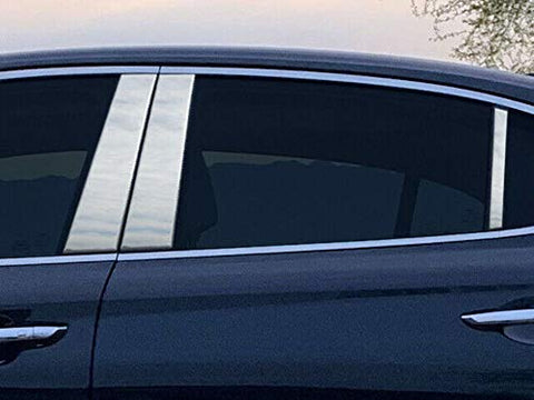 QAA is Compatible with 2018-2026 Subaru Ascent 4 Piece Stainless Pillar Post Trim PP19455