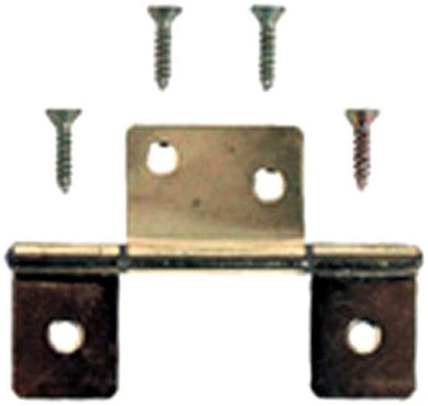 AP Products 013-046 Brass Non-Mortise Door Hinge - Set of 2