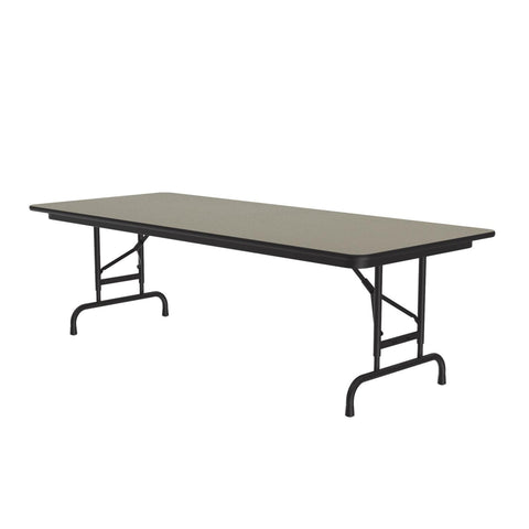 Correll 30"x72" Commercial Duty Height Adjustable Folding Table, Savannah SandPressure Laminate Top, 3/4" Core (CFA3072PX-54)
