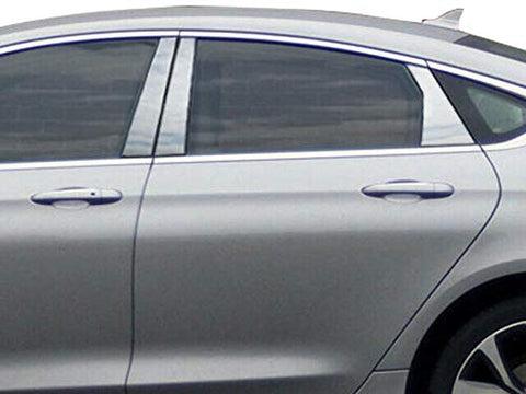 QAA is Compatible with 2015-2017 Chrysler 200 6 Piece Stainless Pillar Post Trim PP55781