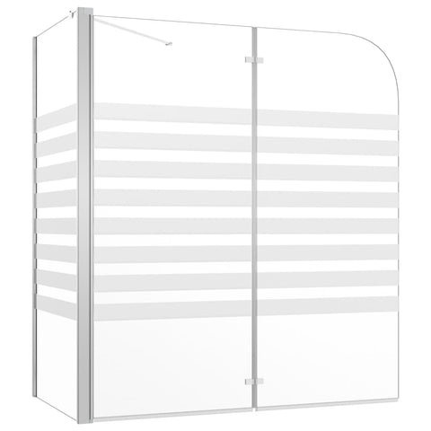 vidaXL Shower Bath Enclosure- Tempered Glass and Aluminum Construction, Folding Design, 47.2"x26.8"x51.2"- Easy Installation