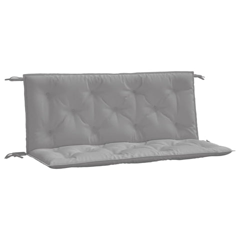vidaXL Garden Bench Cushions Set - Outdoor/Indoor, Gray, 47.2"x19.7"x2.8", Oxford Fabric - Water- - Ultra-Soft Hollow Fiber