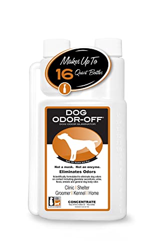 Odorcide Dog Odor-Off Concentrate Pet Smell Odor Eliminator for Dog Urine Feces Odors Pet Odor Eliminator Concentrate Pet Urine Odor (16 oz)