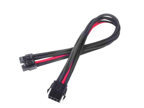 Silverstone Tek Sleeved Extension Power Supply Cable with 1 x 8-Pin to EPS12V 8-Pin Connector (PP07-EPS8BR)