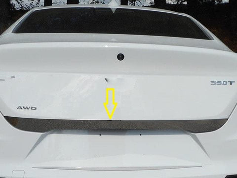 QAA Part RD60245 is a 1 Piece Stainless Steel Rear Deck Trim Accent That is Compatible with Cadillac CT4 2020-2026