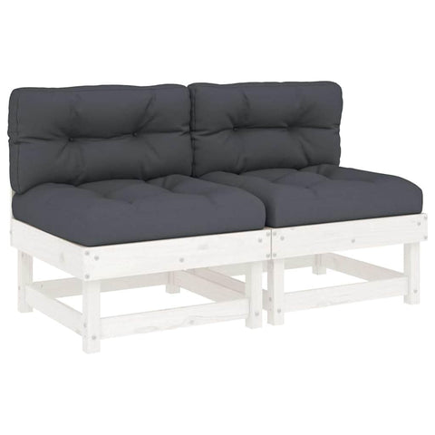 vidaXL Garden and Patio, Contemporary, Modular Outdoor Furniture, Sectional Units, Sofa for Patio, Solid Pine Arrangement, Seating Options