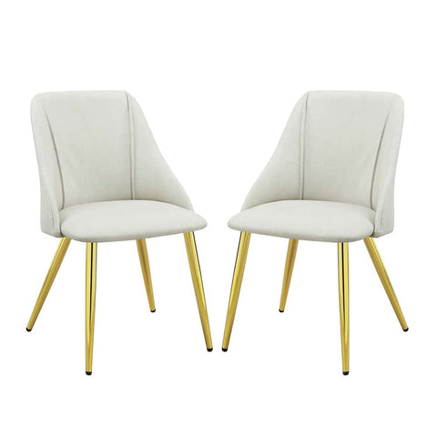 ACME Set of 2 Side Chair in White Finish