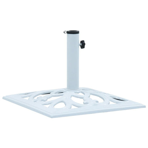 vidaXL Durable Cast Iron Umbrella Base in White