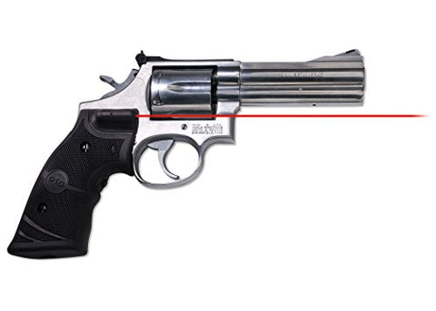 Crimson Trace LG-314 Lasergrips Laser Sight with Heavy Duty Construction and Instinctive Activation for Smith & Wesson N Frame Round Butt Revolvers, Defensive Shooting and Competition