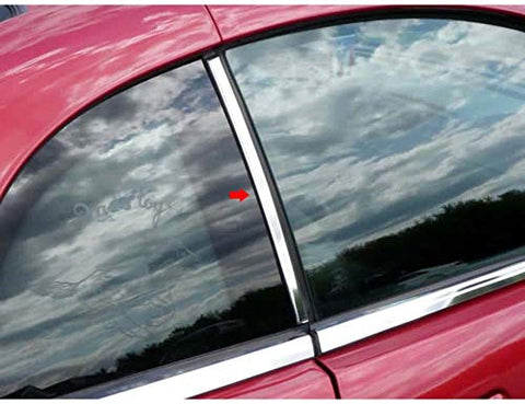 QAA is Compatible with 1999-2004 Oldsmobile Alero 4 Piece Stainless Pillar Post Trim PP39420