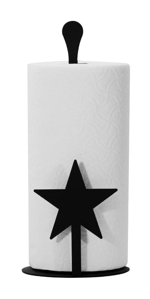 Village Wrought Iron Counter Top Star Paper Towel Holder
