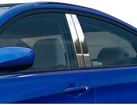 QAA is Compatible with 2012-2017 Hyundai Accent 4 Piece Stainless Pillar Post Trim PP12365