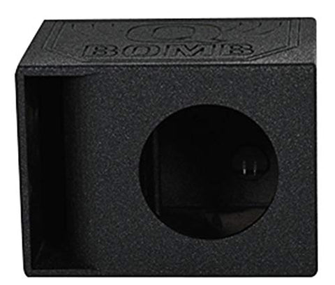 Rockville RQB10HP Single 10" Horn Ported Subwoofer Enclosure, 2.01 Cu Ft, 30 Hz Tuning, Bed Liner Finish, Spring-Loaded Terminals, for Car Audio Enthusiasts