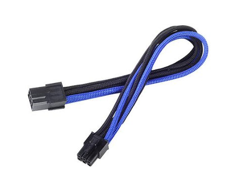 SilverStone Technology Sleeved Extension Power Supply Cable with 1 x 6-Pin to PCI-E 6-Pin Connector (PP07-IDE6BA)