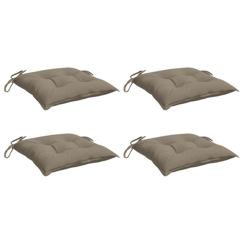 vidaXL Pallet Cushions 4 pcs-19.7"x19.7"x2.8" Taupe Oxford Fabric for Patio/Garden Furniture & Indoor Seating Comfort