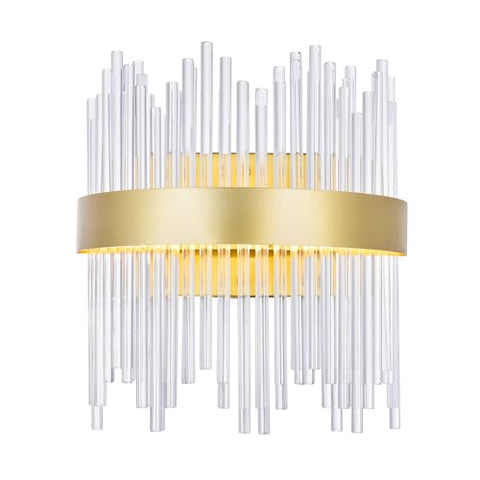 CWI Lighting Genevieve LED Wall Sconce with Medallion Gold Finish Fom