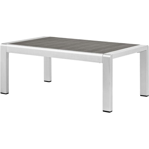 Oakestry Aluminum Outdoor Loveseat Modern Patio Seating with Weather-Resistant Cushions Rust-Proof Metal Frame Space-Saving Garden Bench for Balcony Backyard Porch or Poolside in Silver Gray