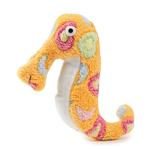 Zanies Sea Charmer Dog Toys, Orange Sea Horse, 7"