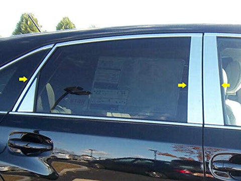 QAA is Compatible with 2009-2015 Toyota Venza 8 Piece Stainless Pillar Post Trim PP29157