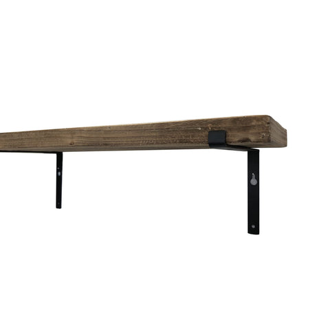 Metal Bracket for Foster Shelf, Vertical Mount, Set of 2 - Black