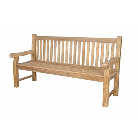 Anderson Teak Devonshire Bench - Extra Thick Outdoor Bench 4-Seater