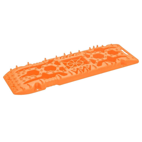 vidaXL Reinforced Nylon Traction Boards - Orange | Non-Slip Tooth Design | Built-in Jack Base | Convenient Handle for Easy Carriage | Durable & High Load Capacity