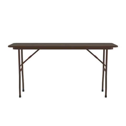 Correll Thermal Fused Laminate Top Folding Table in Walnut Finish CF1860TF-01