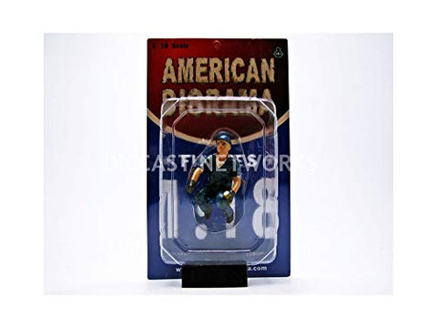 American Diorama Tow Truck Driver Operator Scott Figure for 1:18 Scale Diecast Car Models