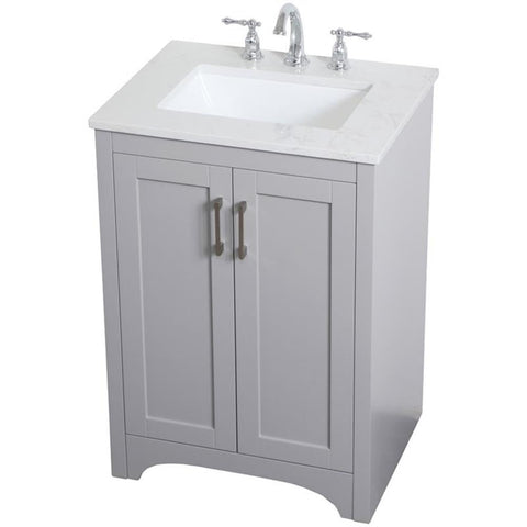 24 Inch Single Bathroom Vanity in Grey, 714636