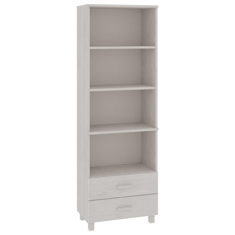 vidaXL HAMAR White Highboard 23.6"x13.8"x70.9" - Solid Wood Pine, Spacious Display Cabinet, Storage Organizer with Drawers and Shelves, Durable Construction, Modern Design