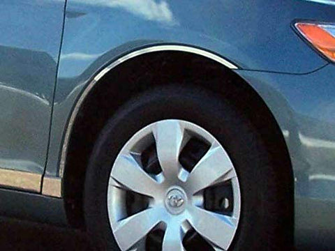 QAA is Compatible with 2007-2011 Toyota Camry 4 Piece Stainless Wheel Well Accent Trim, Cut to fit with Rocker kit Sold Separately WQ27130