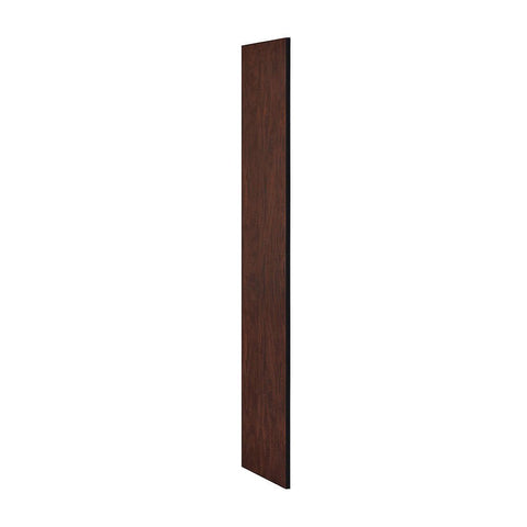 Side Panel - for 6 Feet High - 18 Inch Deep Designer Wood Locker - without Sloping Hood - Mahogany