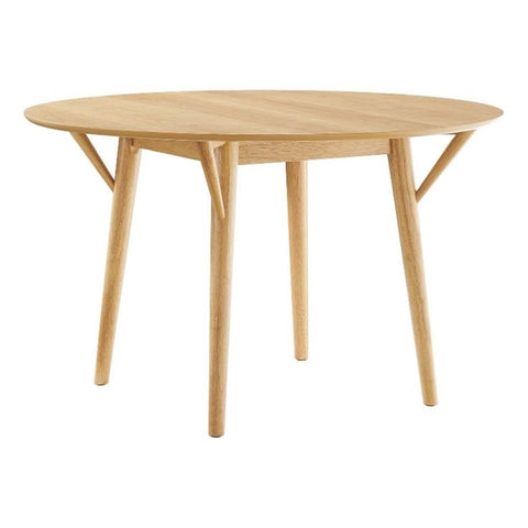 Modway Gallant 47" Round Dining Table in Oak Oak